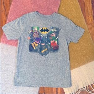 Batman LEGO Gray Graphic Shirt 10-12